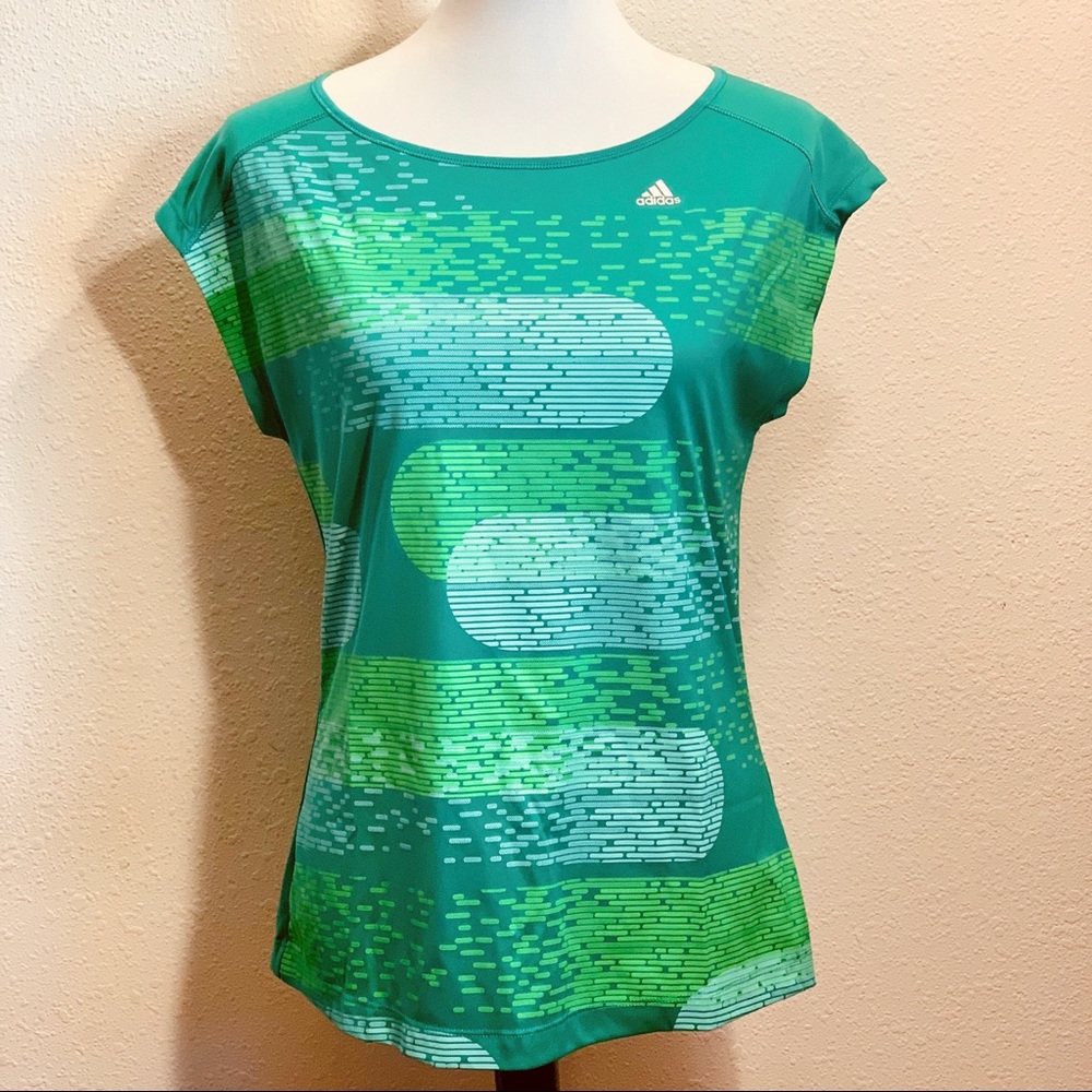 Adidas Climalite Green Sleeveless Active Shirt S